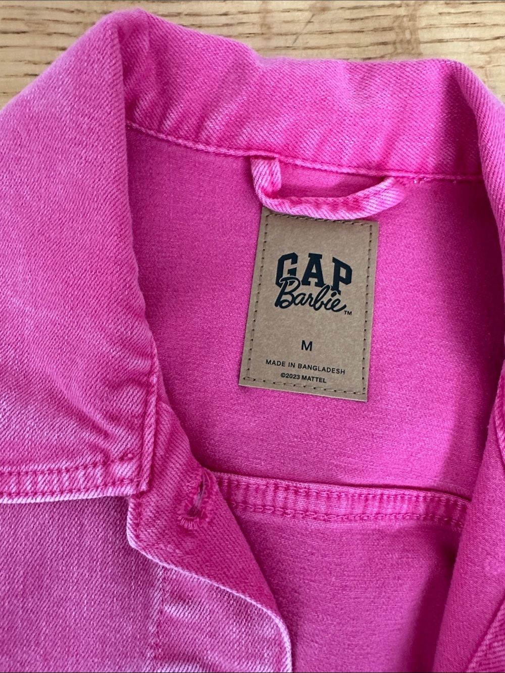 Barbie Pink Mommy & daughter Denim Jackets - Vibrant Fuchsia Wash- Gap Brand - Picture 5 of 6